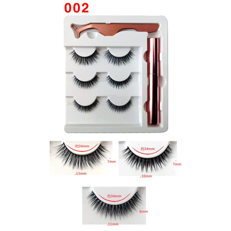 Магнитные ресницы Накладные ресницы Подводка для глаз Набор для макияжа ресниц