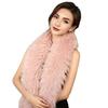 Yousheng Winter Scarf Solid Color Thickened Plush Soft Thick Warm Extra Long Scarf Winter Outdoor Imitation Fur Neck Warmer