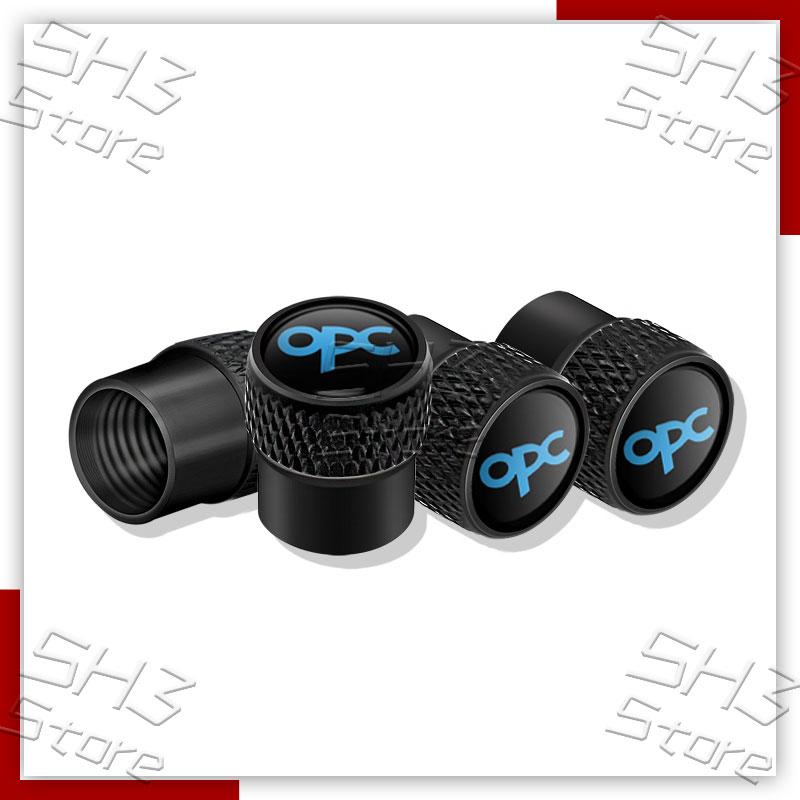 AAAYI1 4Pcs Car Metal Wheel Tire Air Valve Caps Tyre Rim Stem Covers For Vauxhall OPC Line Logo Opel Astra G H J K F Corsa Mokka Zafira