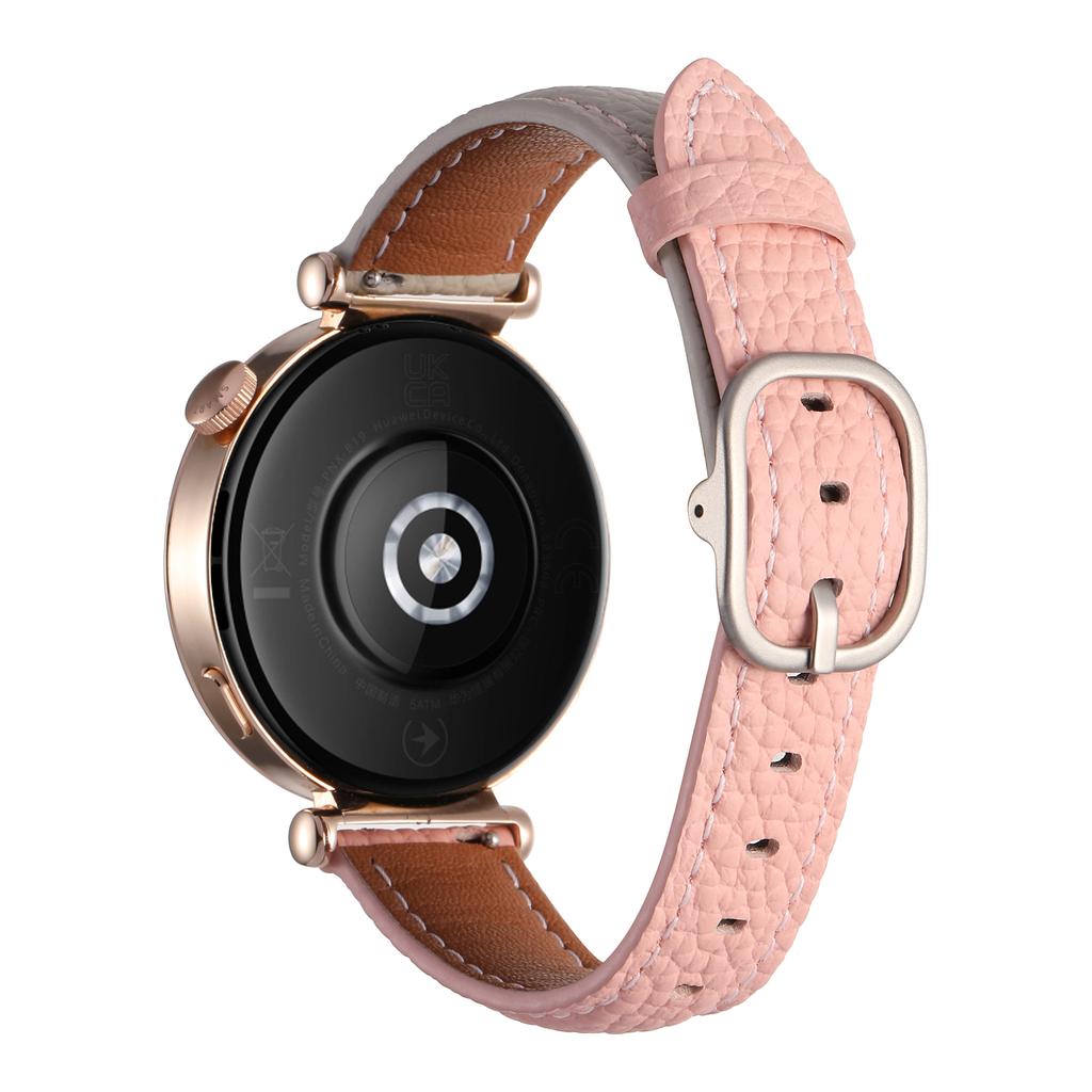 18mm Watch Band For Huawei Watch GT 5 Pro 42mm/GT 5 41mm/GT 4 41mm/Garmin Venu 3S ,Genuine Cow Leather Smartwatch Strap