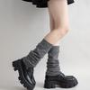 Autumn And Winter Korean Lazy Bubble Socks, Thin Girl Japanese Jk Knitted Skin-Friendly Stacking Socks, Soft Waxy Calf Socks