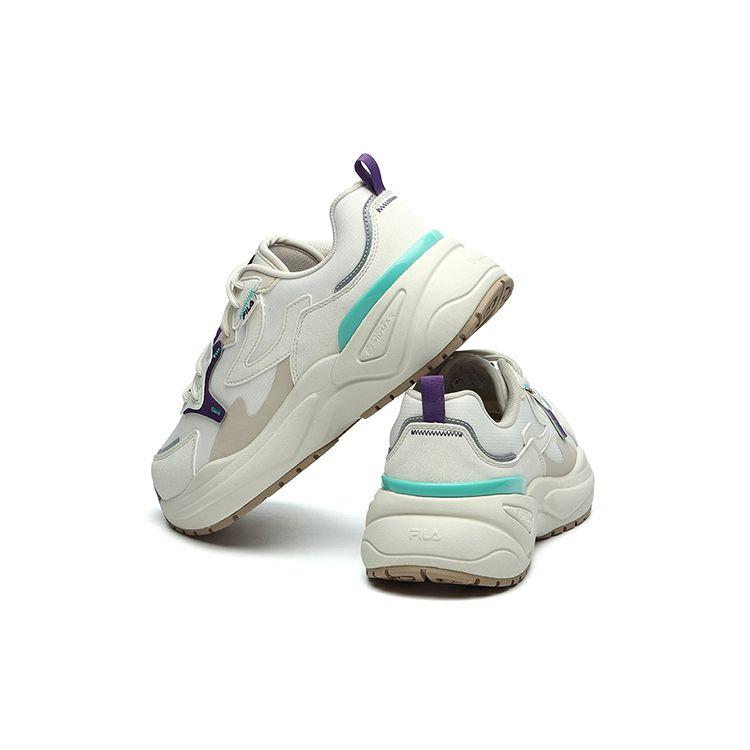 Fila Модные кроссовки с круглым носком, на шнуровке, низкие, для марафона, женские кроссовки, бело-синие, F12W144154FTA