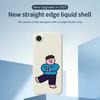 For iPhone 16e Case Love Boy Pattern Printing Straight Edge TPU Phone Back Cover