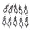 10x Color Feather Charm Pendant Lot Connector Jewelry Craft