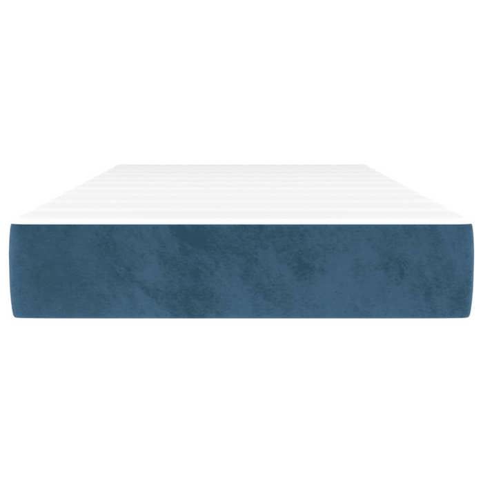 VidaXL Matelas de lit à ressorts ensachés 80x220 cm epaisseur 20 cm velours,matelas,matelas de lit,matelas à sommier tapissier