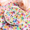 Home Party Supplies Solid Color Accessories Handmade Round Loose Beads DIY For Creative Jewelry Making 1500Pcs 4mm