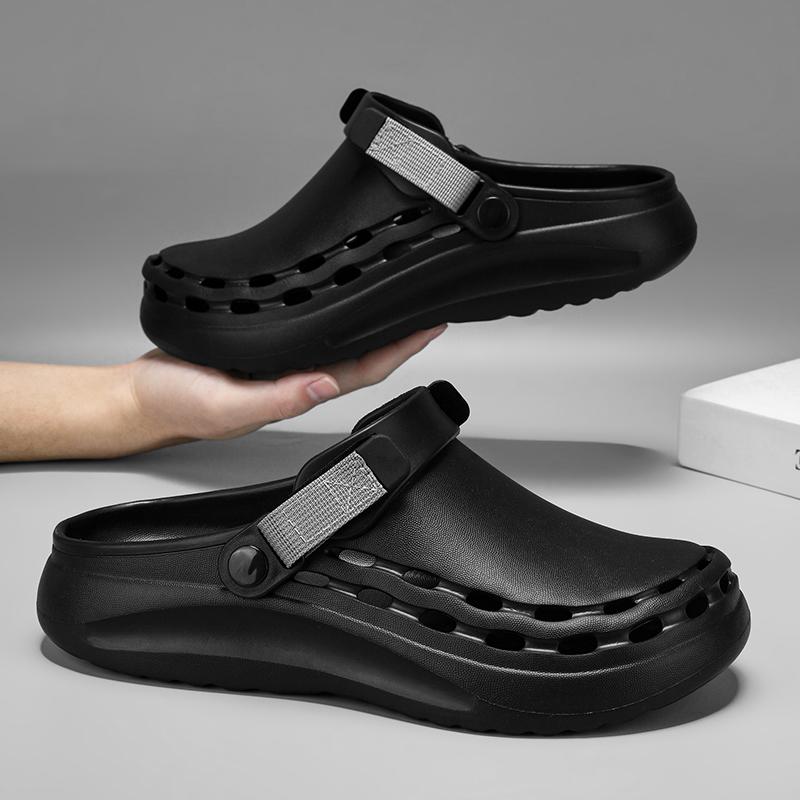 Мода Модные Сандалии Легкие Уличные Шлепанцы Предметы первой необходимости Пляжная Обувь Быстросохнущие ЭВА Мужские Сабо Повседневные Мужские Шлепанцы Садовая Обувь