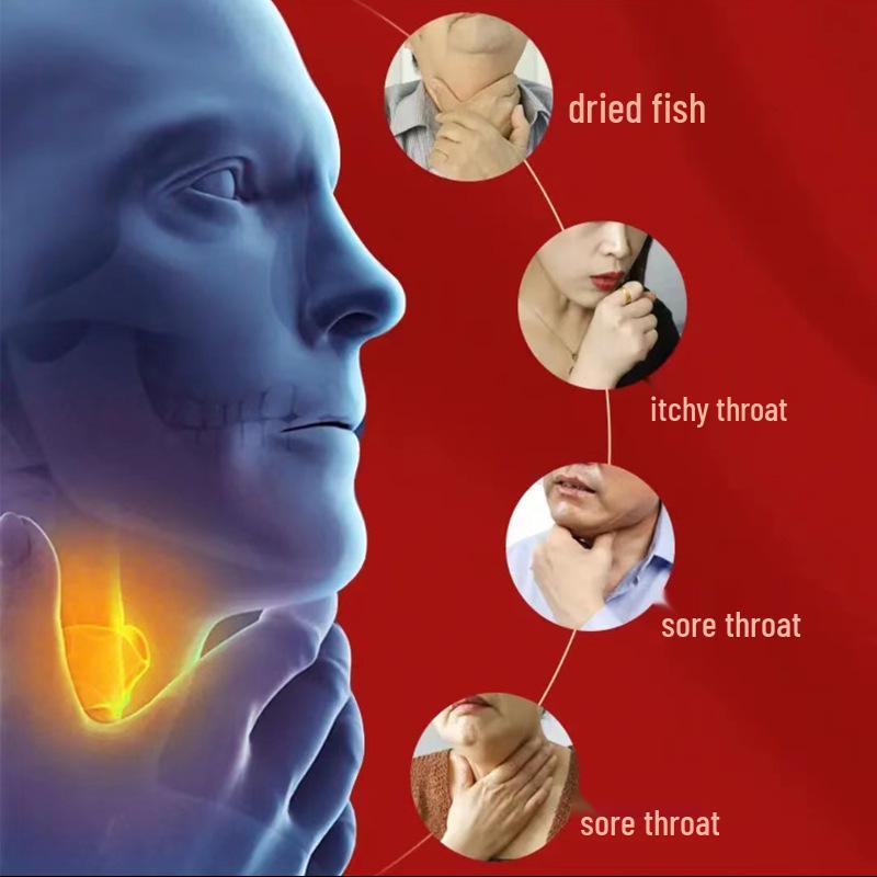 Хигаси Сагава Травяной пластырь для горла для облегчения сухого кашля и зуда