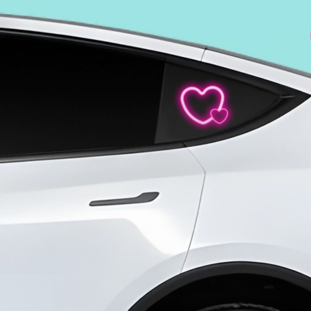Solar Powered Solar Powered Car Light Type-C Rechargeable Wireless Car Decoration For Car Window