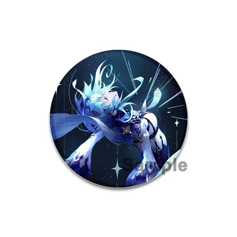 32/44/58 мм значки Eula аниме Genshin Impact броши ручной работы игровые персонажи значки на лацкан креативные значки с мультяшными фигурками аксессуары подарок