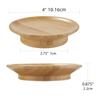 1pcs Wine Glass Charcuterie Topper Wooden Wine Glass Coasters Kitchen Food Coverage Protector For Home Party Camping Picnics