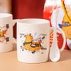 Cartoon Ceramic Couple Mug Set