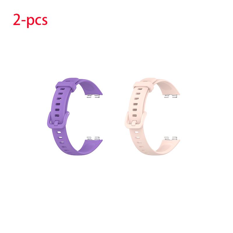 2 шт. Силиконовый ремешок для Huawei Band 8 Регулируемый спортивный ремешок для браслета Huawei 9 Ремешок для умных часов Стильный сменный ремешок