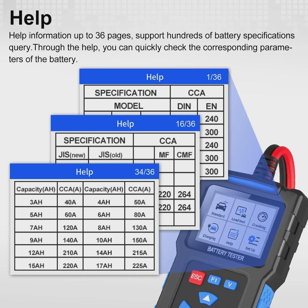 BT300 Car Battery and Diagnostic Tester