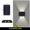 Solar Outdoor Wall Light 12 LED Waterproof Garden Light Courtyard Balustrade Decorative Atmosphere Lamp Down Luminous Solar Lamp