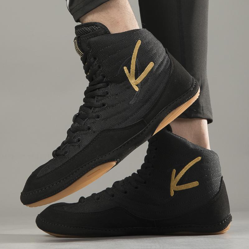 Женские дышащие борцовки с высоким верхом, мужские боксерки, кроссовки для свободного спарринга, тренировочная обувь для фитнеса в зале