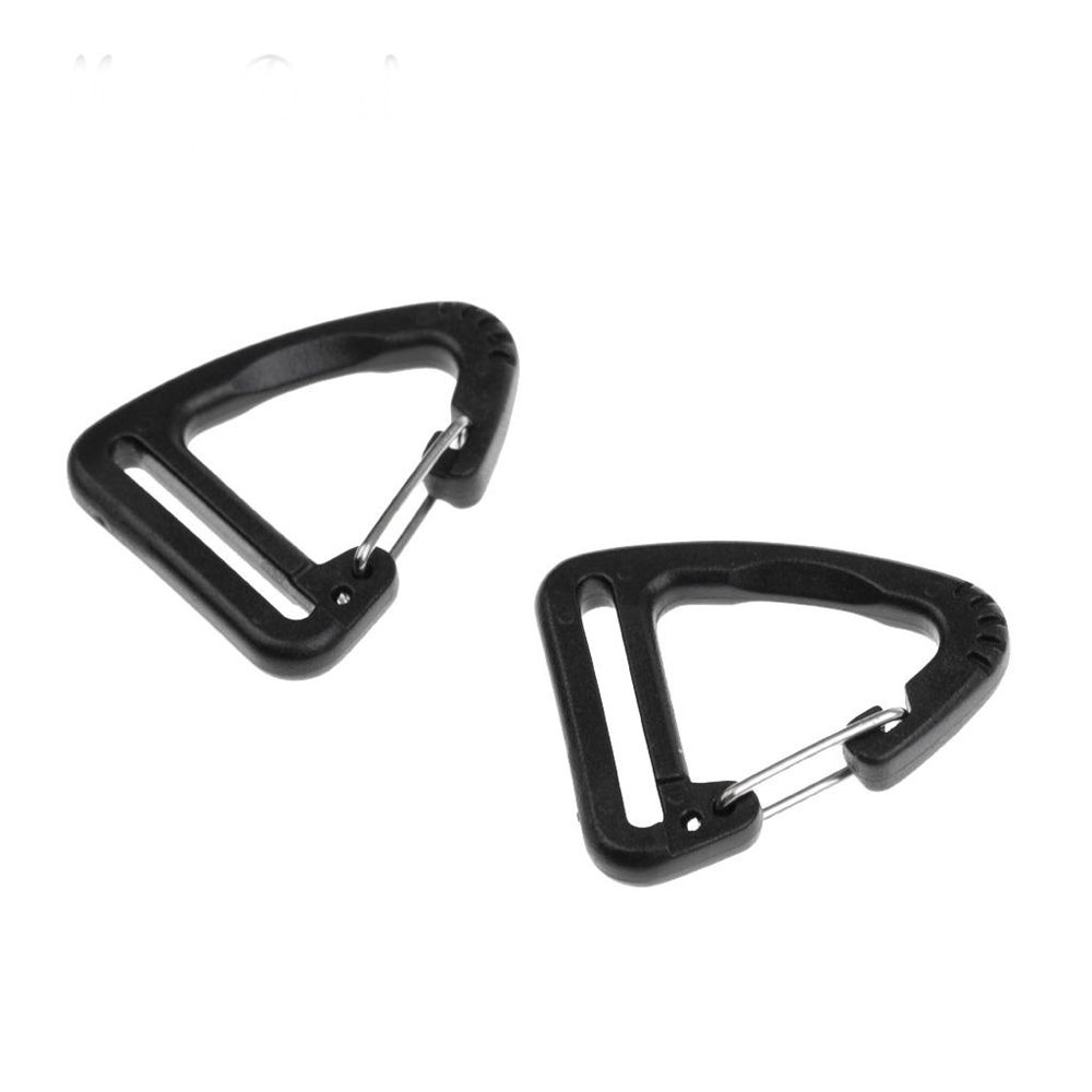 Outdoor Tool Plastic Alloy Triangle Carabiner Spring Quickdraws Clip Hooks Keychain Belt Buckles