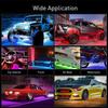 Multi-Color RGB LED Strip Under Car Tube Underglow Underbody Neon Light Kit APP