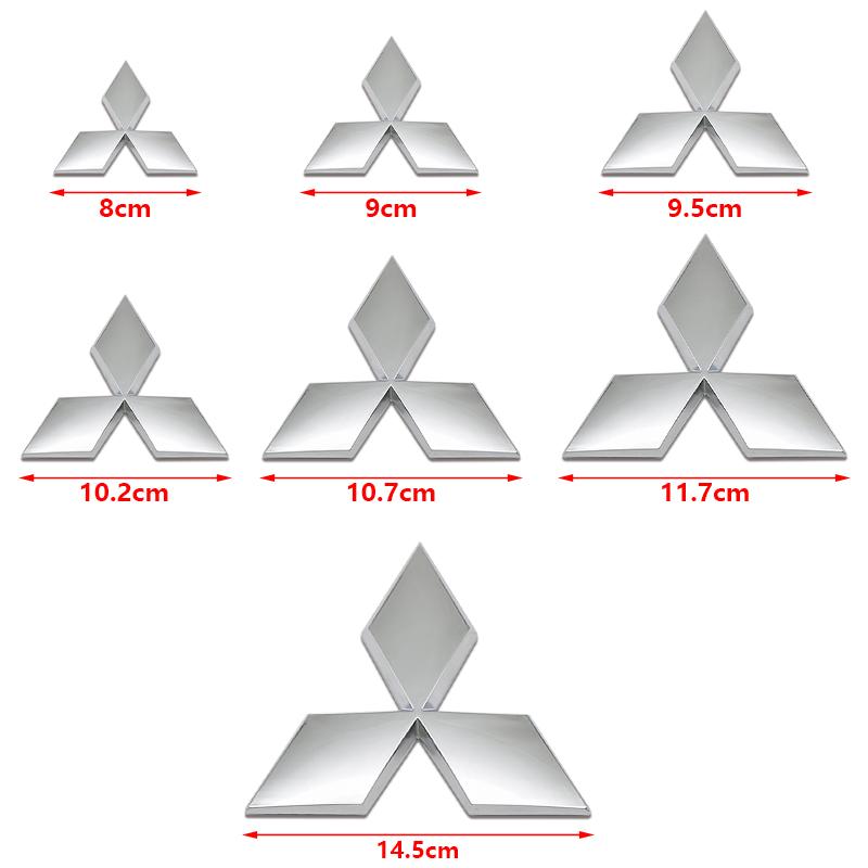 Car Front Hood Emblem Rear Trunk Badge Sticker for Mitsubishi Lancer 9 Pajero ASX Outlander Galant Mirage Accessories Decal Logo