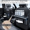 Hopeholic Car Seatback Car Rear Seat Storage Seatback Rear Seat Storage Bag with Tissue Box and Folding Leather Easy Waterproof and Large Long Black
