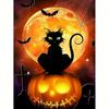 Diamond Painting Halloween Pumpkin Mosaic Cat 5D DIY Embroidery Moon Creative Hobbies Home Decor 30x40cm/12x16inch