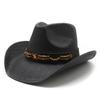 Hard Top Cowboy Hat Beach Summer Hat Men'S And Women'S Panama Straw Hat Top Hat American Western Cowboy Hat