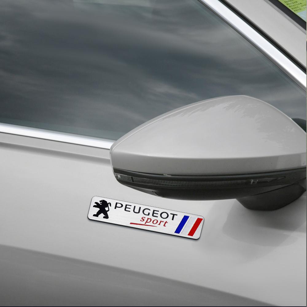 2026 Hot Car Sticker Car Styling Sticker 3D Aluminum Tail Emblem Badge Body Decal For Peugeot 2008 208 308 508 4008 408 3008 307