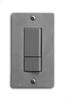 ZOLBONNE Square Hole Die-Cast Plate + JIMBO NK Switch (Single Row, Dual Ports, Solid Gray) Set