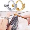 1PC Knitting Loop Adjustable Open Ring Knitted Crochet Ring Crochet Sewing Accessory Tools