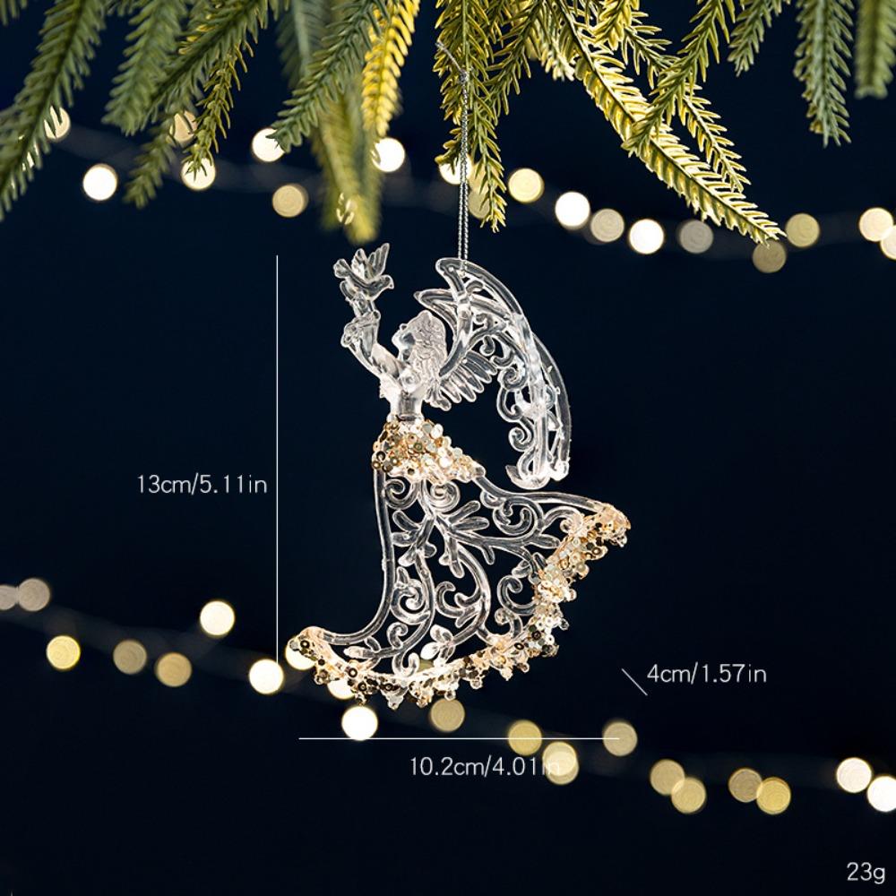 Acrylic Christmas Tree Ornaments DIY Crystal Hanging New Christmas Crystal Pendants Indoor Outdoor