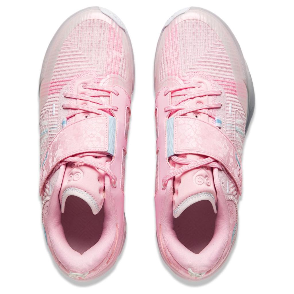 Li Ning Wade 808 4 Ультраамортизация Износостойкие Легкие Упругие Низкие Баскетбольные Кроссовки Мужские Розовые ABAU031-6