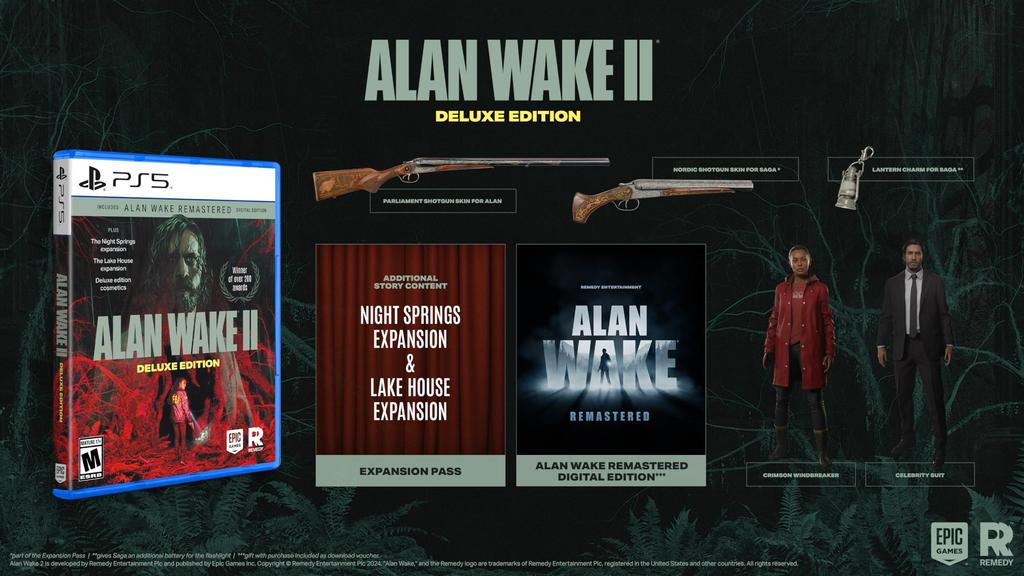 Alan Wake 2 Deluxe Edition Север PS5 (Импортная версия Америка) -