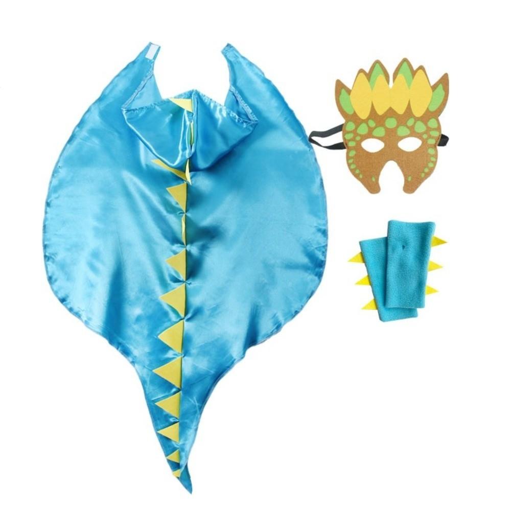 Mask Halloween Kids Costume Golves Dinosaur Costume Fancy Dragon Cloak  Party