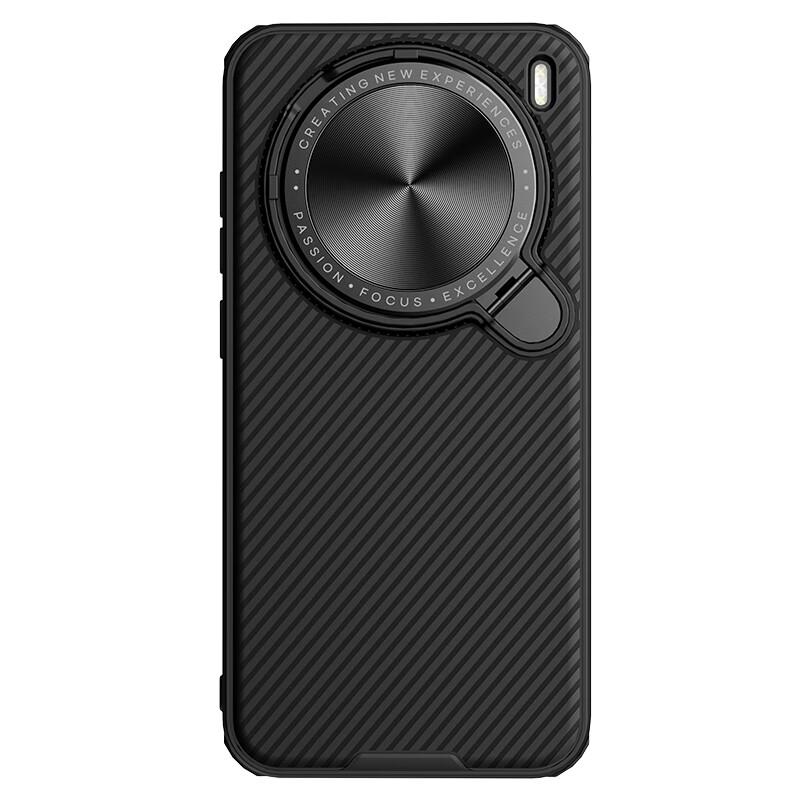 Magnetic Case for Vivo X200 Pro Mini Phone, Full Protection Camera Lens Cover Stand, Shockproof Slim Simple Protective Case, Black Mirror Prop Black