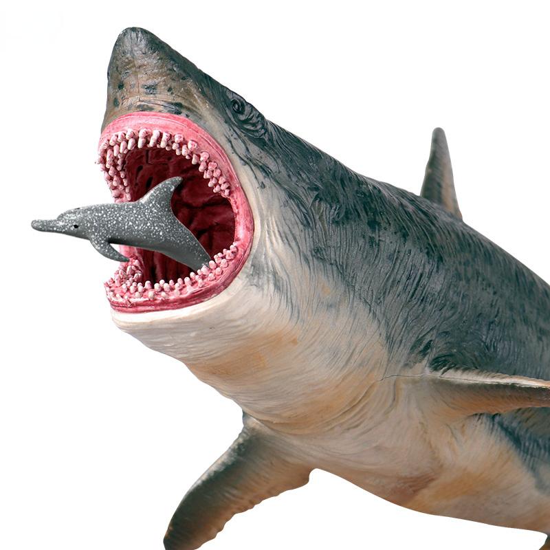 Savage Marine Sea Life Megalodon Фигурка Классические океанские животные Большая акула Модель рыбы Коллекция ПВХ Игрушка для детей Подарок