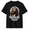 Унисекс Футболка Пасха Yolo Jk BRB Иисус Футболки Хип-Хоп Летняя Футболка Эстетичная Одежда из Чистого Хлопка Подарок на День Рождения
