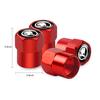 4Pcs Car Styling Aluminum Metal Car Wheel Tire Air Valve Caps For Skoda Octavia Rapid Fabia A7 Superb KAMIQ Roomster VRS Cover