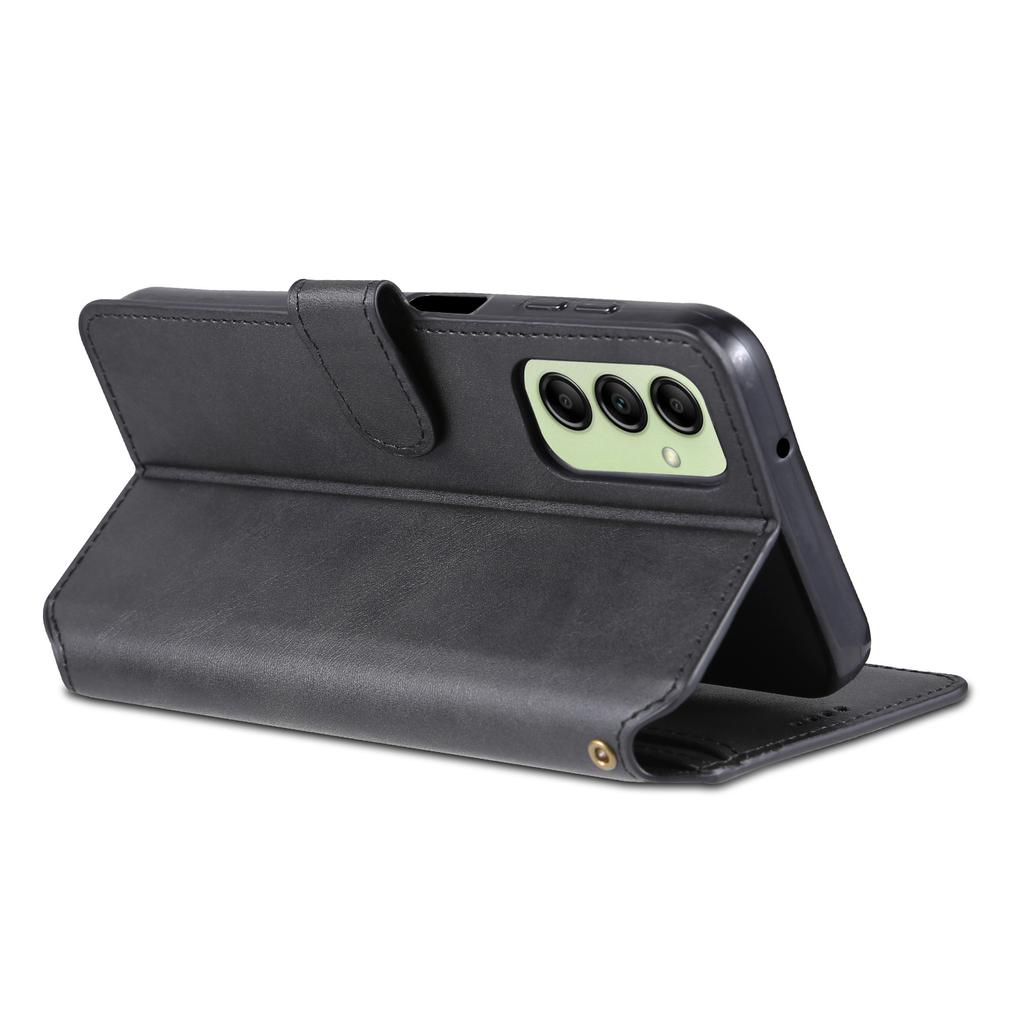 Противоударный чехол AZNS для Samsung Galaxy A14 5G/A14 4G, кожаный чехол-кошелек для телефона с текстурой теленка, подставка