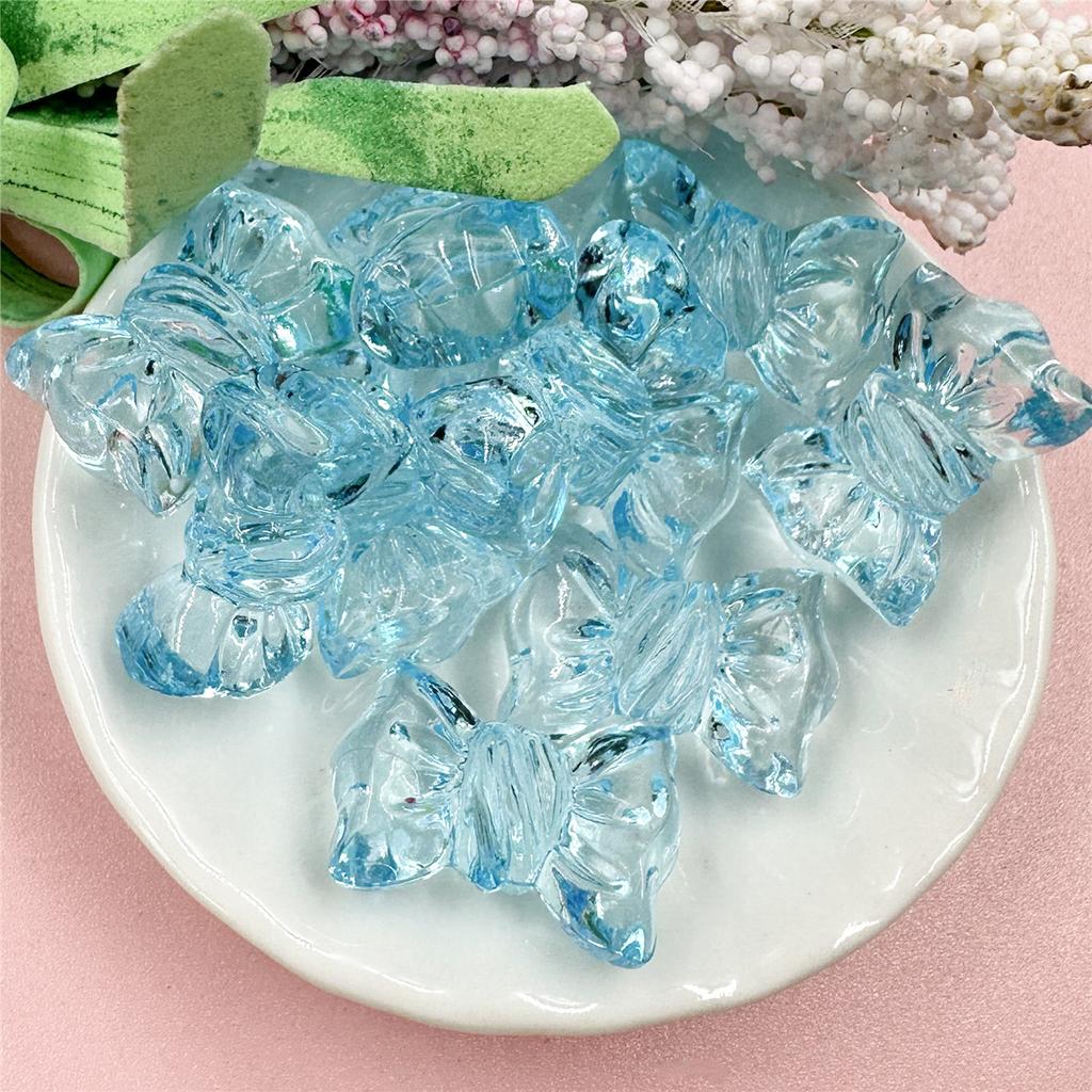 Handmade Accessories Transparent Acrylic Crystal Jewelry Candy 10Pcs Fashion Making Material 16*24.2mm DIY Phone Chain Beads  Beads