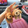 Adorable Puppy Pendant Plush Keychain Charm