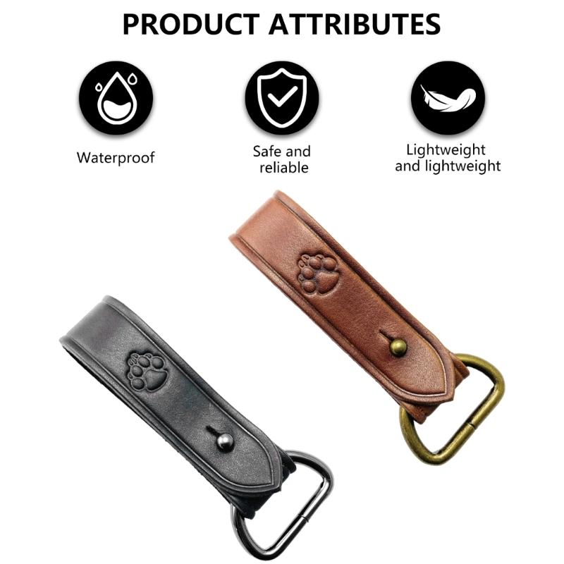 Кожаный держатель для ремня Кожаные пряжки Одиночная защелка Прочная тактическая пряжка для ремня с D-кольцами для крепления ремня Мужской Женский