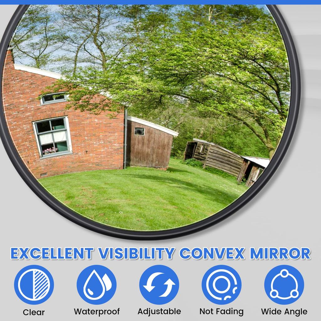 Truck curved auxiliary mirror for truck round side for large side for side view rearview blind spot tractor 1 piece set mirror, trucks, under-mirror,