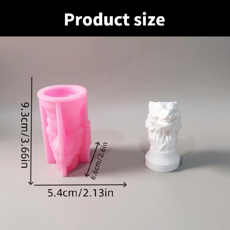 3D фигурка головы волка Силиконовые формы для свечей Силиконовые формы для эпоксидной смолы для ручной работы свечей, мыла, гипса Силиконовые формы