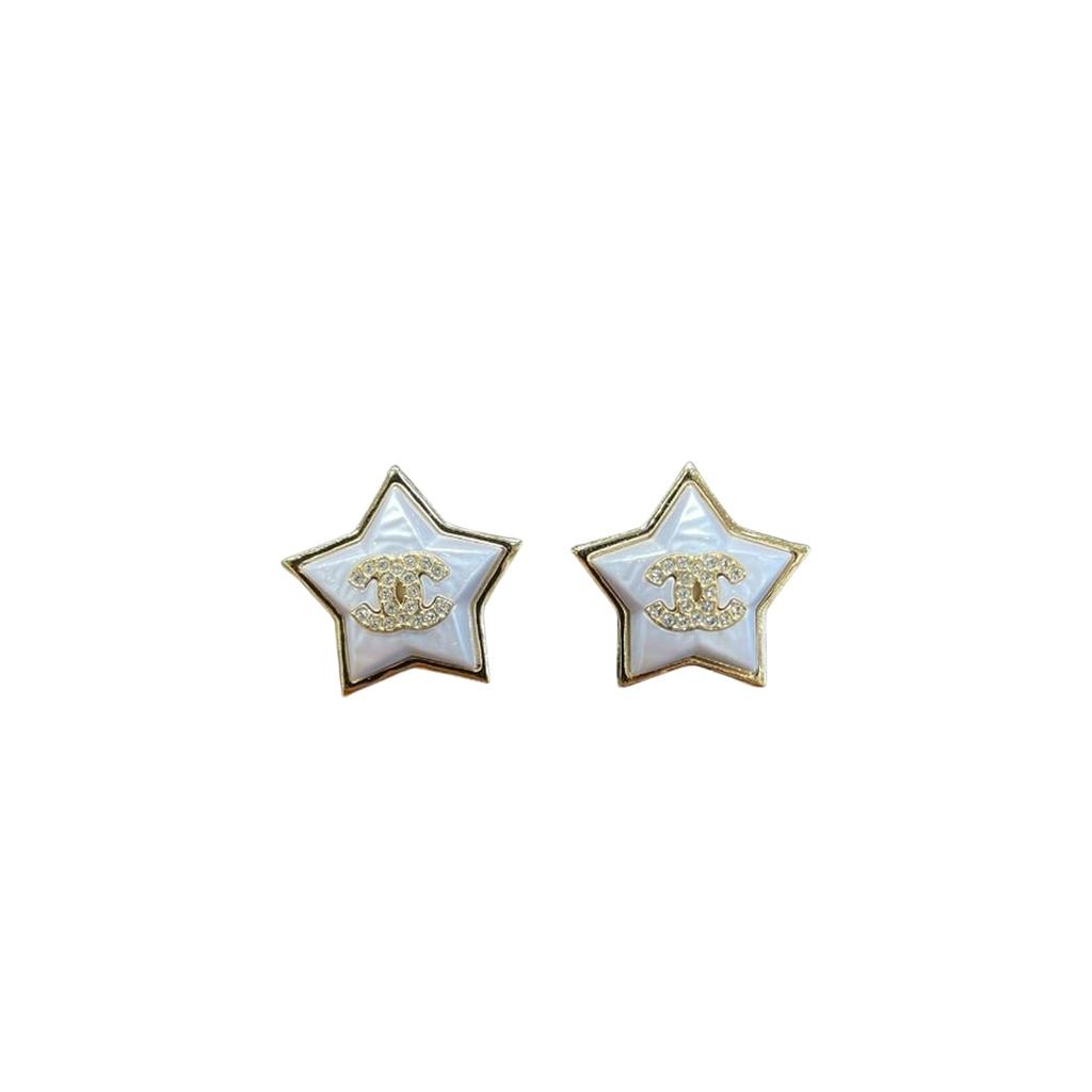 CHANEL CC Stud Earrings Women's ABC401-B15459-NU624