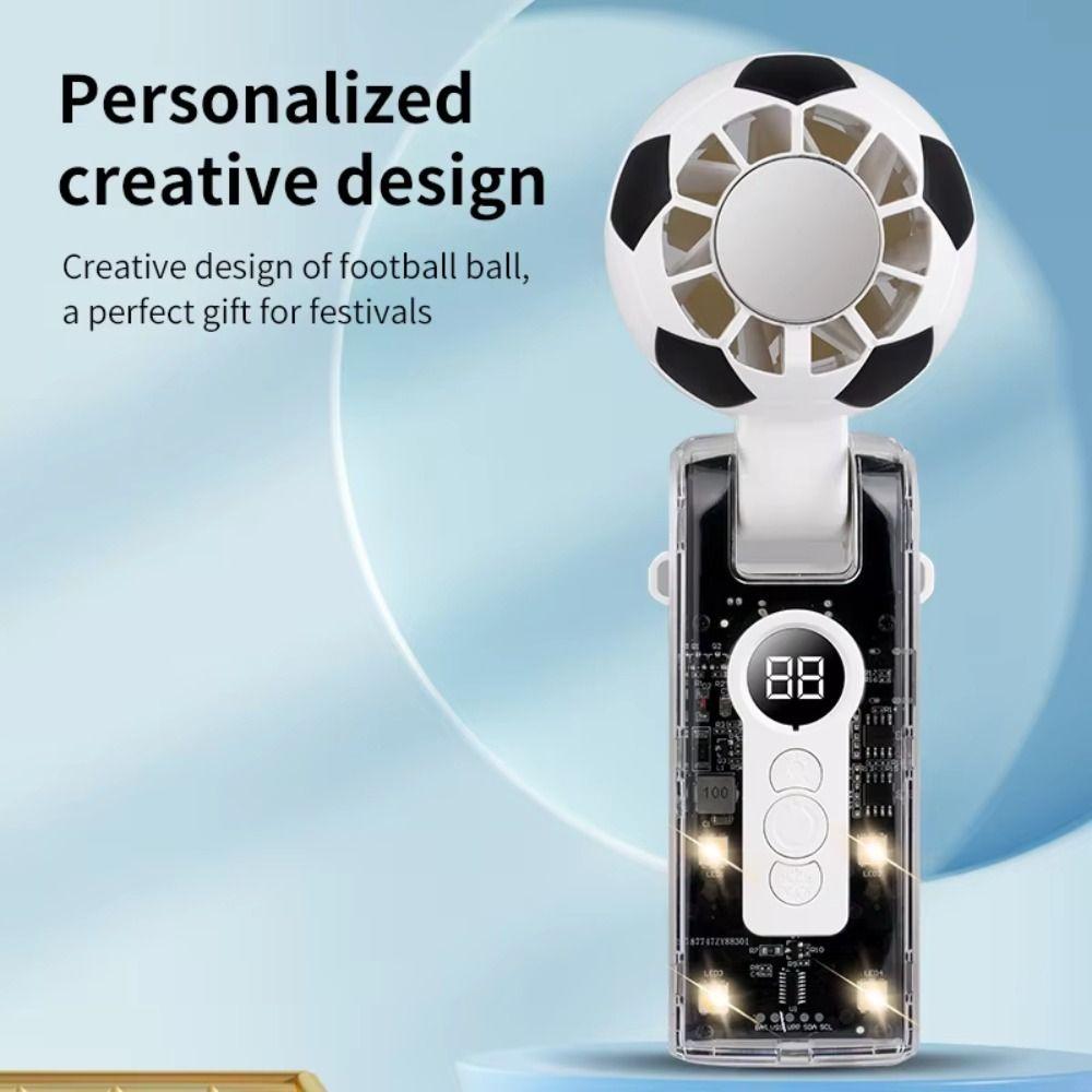 100 Levels Speed Handheld Fan LED Display Screen Smart Fan Turbo Fan Portable Turbo Fan  Travel Use