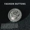 10Pcs Coat Button Metal Round Gold Silver High-End Exquisite Upper Clothes Blazer High-End Buttons
