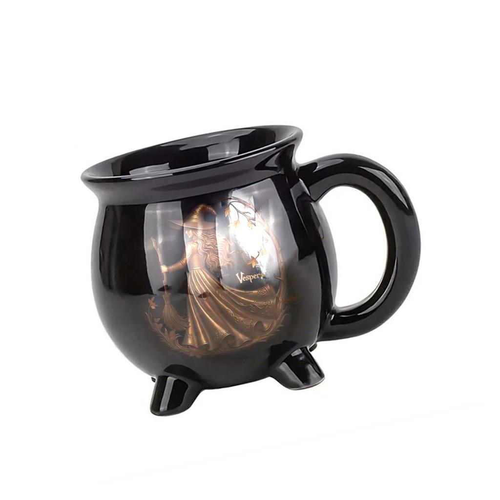 Кружка Котел Ведьмы на Хэллоуин Смола Креативная Кофейная Чашка для Горячих Напитков Креативная Кухонная Посуда для Напитков В Подарок