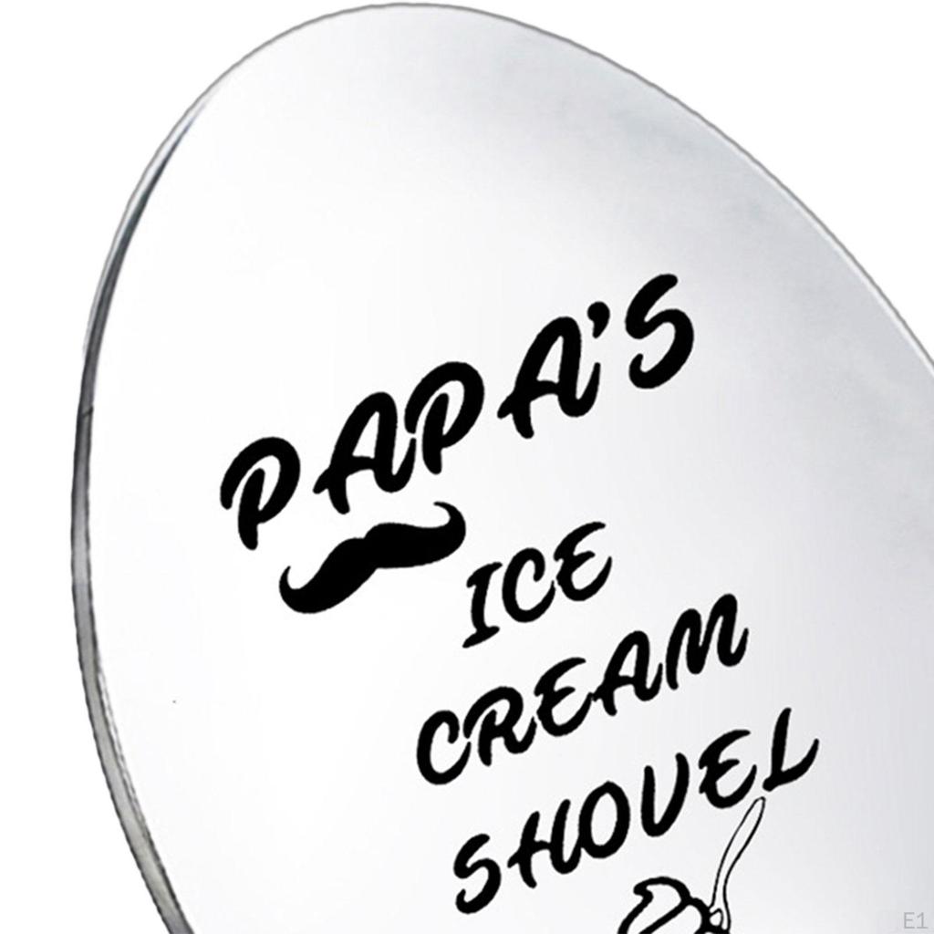 Подарок на день отца, ложка, чайная посуда, столовые приборы из нержавеющей стали, мешалка для смешивания