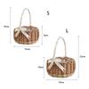 Wedding Flower Girl Hand Woven Storage Basket Flower Basket Desktop Decoration Clutter Organizer