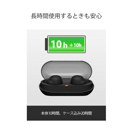 Sony (SONY) Полностью беспроводные наушники WF-C500: /Легкие и маленькие 5,4 г/Высококачественный звук при звонках/Простое сопряжение/Защита от брызг IPX4